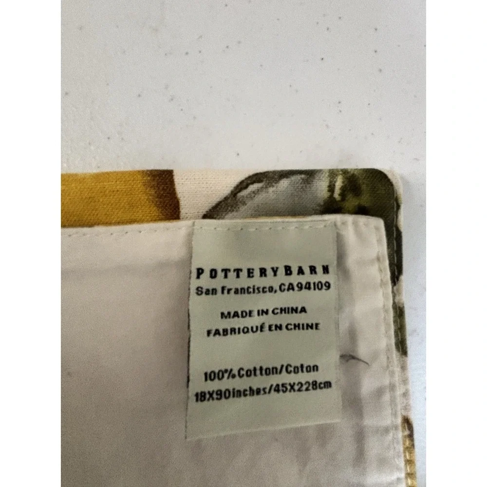 Pottery Barn Table Runner Lemon Pattern 17
